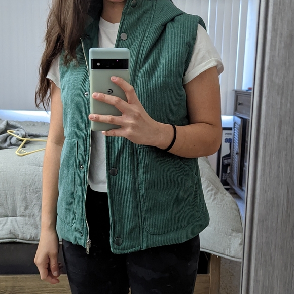 Love + Harmony Jackets & Blazers - Dolls Kill Love + Harmony Forrest Green Corduroy Vest Medium